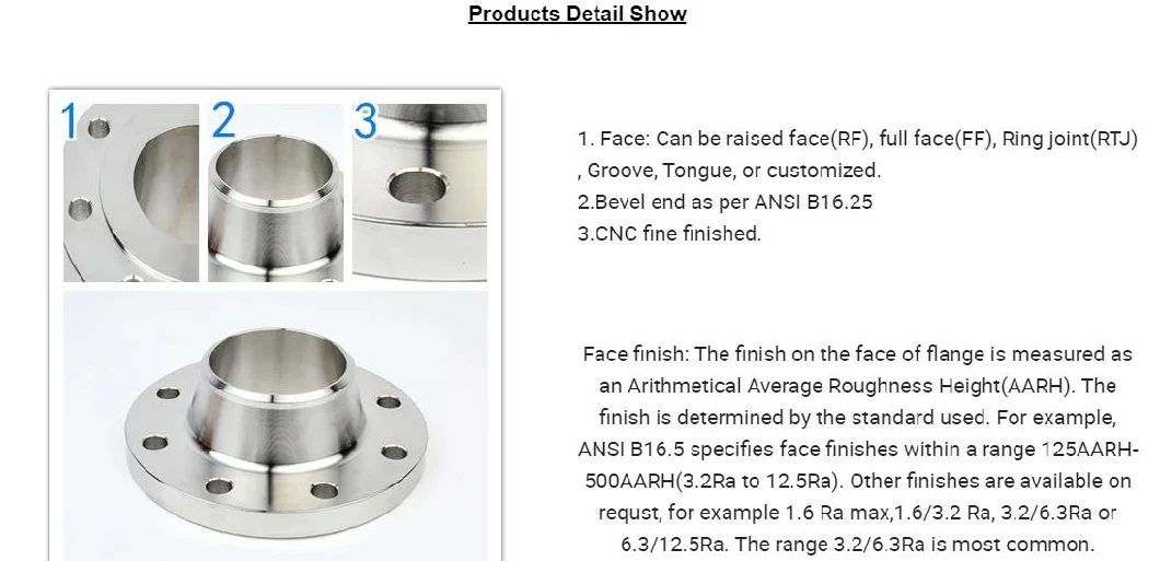 ANSI/DIN/En1092-1 Forged Carbon/Stainless Steel Pn10/16 Welding Neck/Blind/Slip on/Flat Plate/Socket RF/FF Pipe Flange